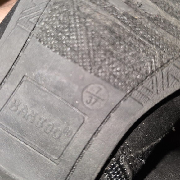 Bamboo Bonfire 07S Black Suede Lace-Up Women's Boots - Size 7 - Picture 7 of 7